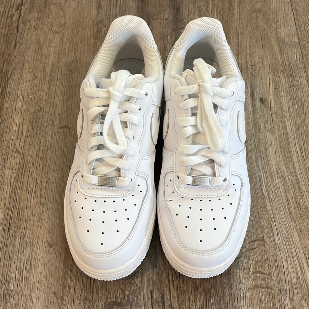 Nike air force ones all white